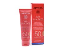 Apivita Bee Sun Safe Κρέμα Προσώπου κατά των Πανάδων & των Ρυτίδων με Χρώμα SPF50 50ml