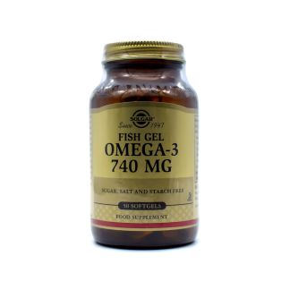 Solgar Omega-3 Fish Gel 740mg 50 μαλακές κάψουλες