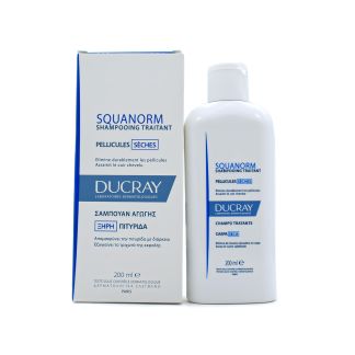 Ducray Hair Squanorm Αντιπιτυριδικό Σαμπουάν κατά της Ξηρής Πιτυρίδας 200ml