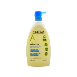 A-Derma Primalba Baby Cleansing Gel 2 in 1 (Body & Hair) 500ml