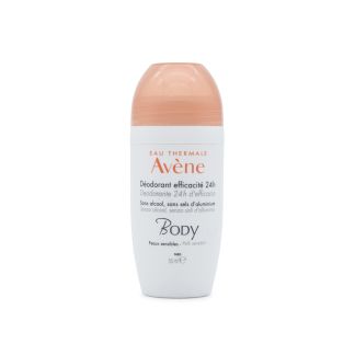 Avene Body Deodorant Αποσμητικό Roll-On 24ωρης Αποτελεσματικότητας 50ml