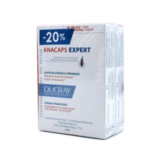 Ducray Anacaps Expert κατά της Χρόνιας Τριχόπτωσης 2 x 30 κάψουλες