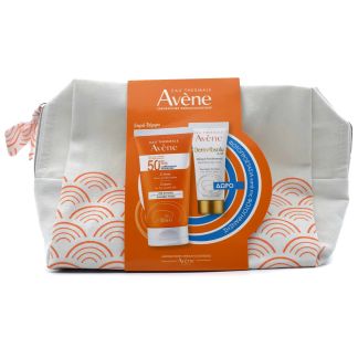 Avene Sun Face Cream SPF50+ Invisible Finish 50ml & Avene DermAbsolu Recontouring Mask 15ml & Νεσεσέρ