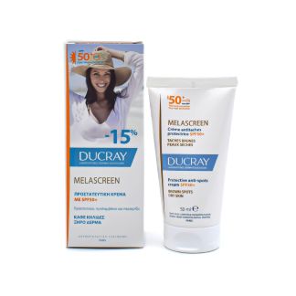 Ducray Melascreen Προστατευτική Κρέμα κατά των Κηλίδων SPF50+ Ξηρό Δέρμα 50ml 