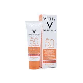 Vichy Ideal Soleil Αντιγηραντική Αντηλιακή 3σε1 SPF50 50ml