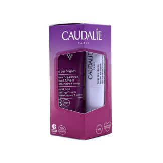Caudalie The Des Vignes Hand & Nail Repairing Cream 30ml & Lip Conditioner Stick 4.5gr