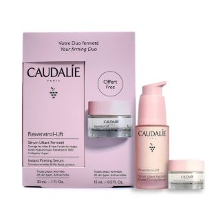 Caudalie Gift Set Resveratrol-Lift Instant Firming Serum 30ml & Firming Cashmere Cream 15ml