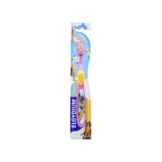 Elgydium Toothbrush Junior Ice Age Pink-Yellow 7-12 years 3577056018206