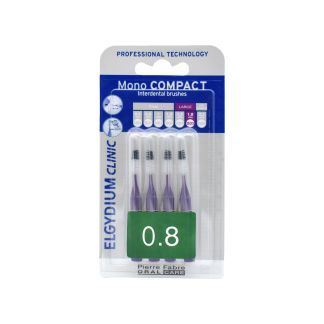 Elgydium Mono Compact 0.8 Μωβ 4 τμχ