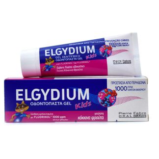 Elgydium Toothpaste Gel Kids 1000 ppm Red Berries 50ml