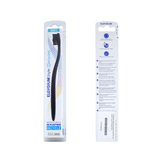Elgydium Toothbrush Style Recycled Soft Black 1 pcs 3577056025754
