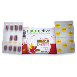 Naturactive Urisanol Flash 10 κάψουλες + 10 μαλακές κάψουλες 