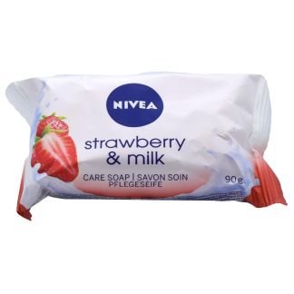 Nivea Care Soap with Strawberry & Milk 90gr