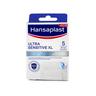 Hansaplast Ultra Sensitive XL 5 strips  5cm x 7,2cm 