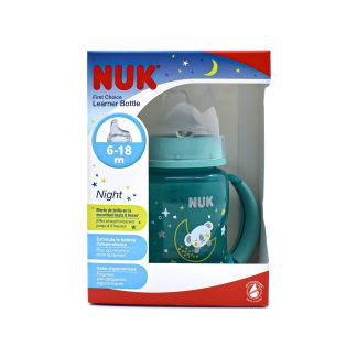 Nuk First Choice Learner Bottle Night Green from 6 to 18 months 150ml