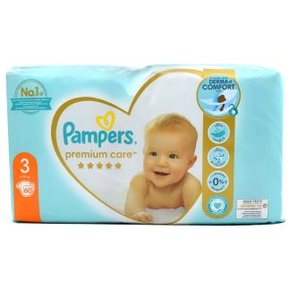 Pampers Premium Care No3 from 6 to 10kg 60 pcs