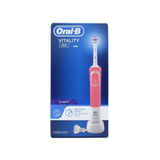 Oral-B Vitality 100 3D White Επαναφορτιζόμενη Ηλεκτρική Οδοντόβουρτσα Ρόζ 
