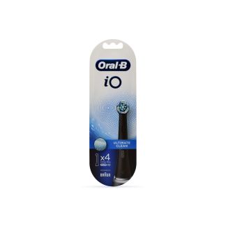 Oral-B iO Ανταλλακτικές Κεφαλές Ultimate Clean Black 4 τμχ