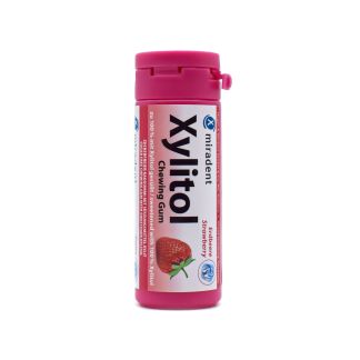 Miradent Xylitol Chewing Gum Strawberry 30 gums