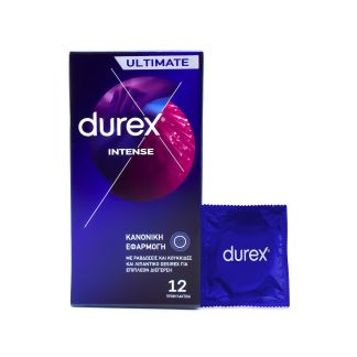 Durex Intense Κανονική Εφαρμογή 12 προφυλακτικά