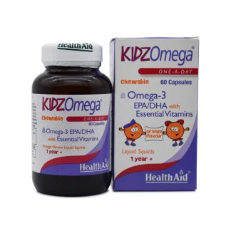 Health Aid KidzOmega 60 μασώμενες ταμπλέτες