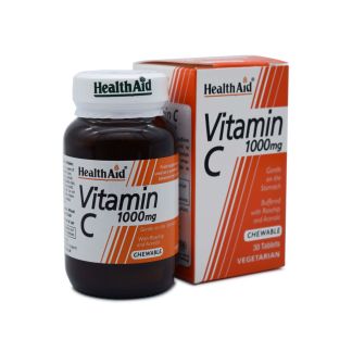 Health Aid Vitamin C 1000mg 30 chew. tabs 