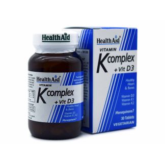 Health Aid Vitamin K Complex + Vit D3 30 tabs