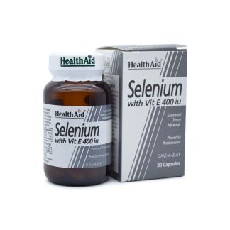 Health Aid Selenium 100μg & Vitamin E 400IU 30 caps