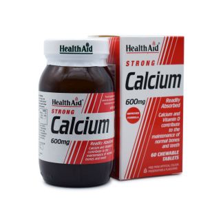 Health Aid Strong Calcium 600mg 60 μασώμενες ταμπλέτες
