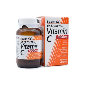 Health Aid Esterified Vitamin C Balanced & Non-Acidic 1000mg 30 tabs