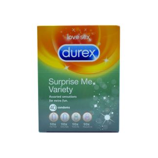 Durex Surprise Me Variety Box 40 προφυλακτικά  