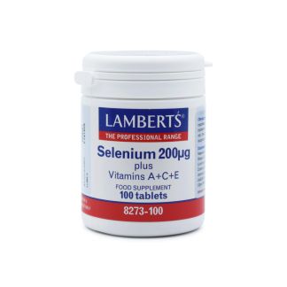 Lamberts Selenium 200μg plus Vit A & C & E 100 ταμπλέτες