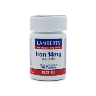 Lamberts Iron 14mg (Citrate) 100 tabs