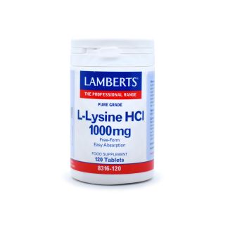 Lamberts L-Lysine 1000mg 120 ταμπλέτες
