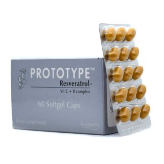 Boderm Prototype Resveratrol+ Vitamin C & B Complex 60 κάψουλες