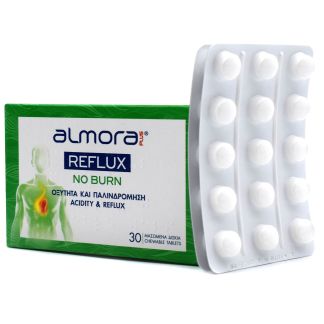 Elpen Almora Plus Reflux No Burn 30 chewable tablets