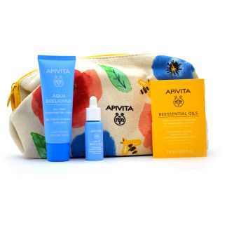 Apivita Blooming Beauty Aqua Beelicious Gel Cream Light Texture 40ml & Hydratant Booster 10ml & Beessential Oil 1.6ml