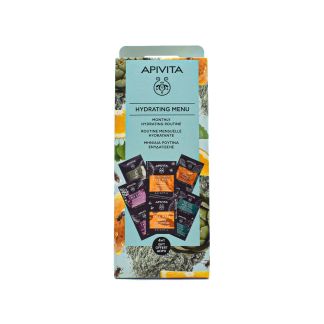 Apivita Express Beauty Hydrating Menu Μηνιαία Ενυδατική Ρουτίνα 5 τμχ
