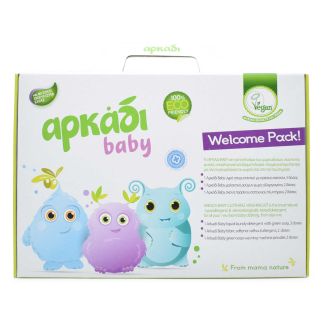 Arkadi Baby Welcome Pack Liquid Detergent 200ml & Fabric Softener 200ml & Soap Powder 100g