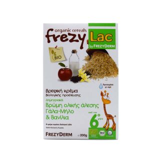 Frezyderm Frezylac Oatmeal Whole Grain with Milk, Apple and Vanilla Infant Cream 200gr