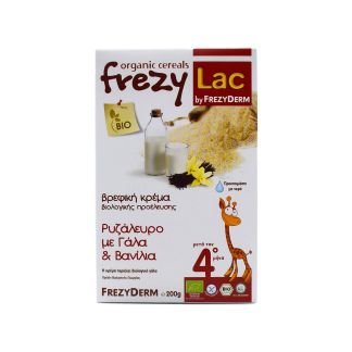 Frezyderm Frezylac Organic Cereals Rice Four and Vanilla 200gr