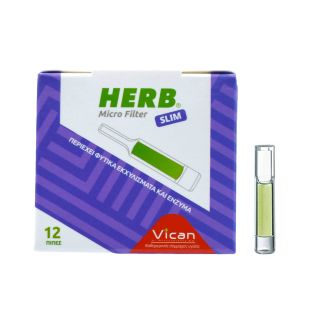 Vican Herb Micro Filter Slim 12 pcs