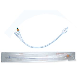 Matsuda Silicone 2way No16 Catheter 1 pcs