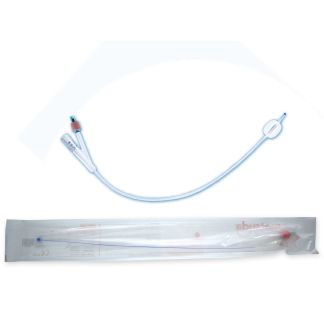 Matsuda Silicone 2way No18 Catheter 1 pcs
