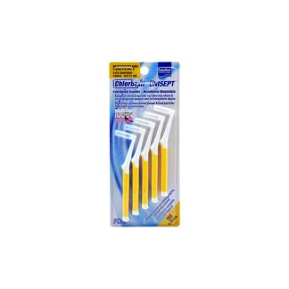 Intermed Chlorhexil Interdental Brushes 0.7mm Yellow 5 pcs