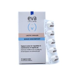 Intermed Eva Intima  Lactic Ovules Minor Discomfort 10 vaginal ovules