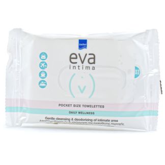 Intermed Eva Intima Pocket Size Towelettes Daily Wellness 10 pcs