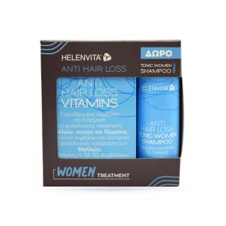 Helenvita Anti Hair Loss 60 κάψουλες & Γυναικείο Τονωτικό Σαμπουάν 100ml