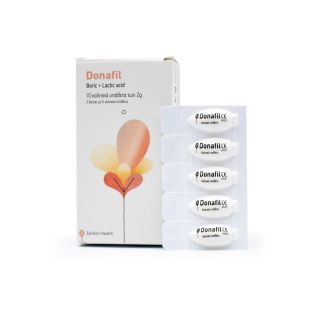 Epsilon Health Donafil Boric & Lactic acid 10 vaginal suppositories 2gr