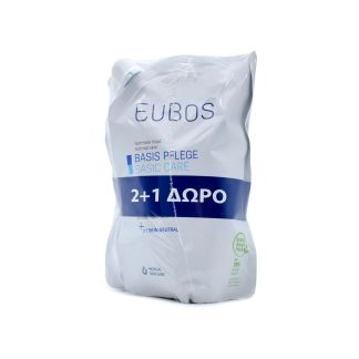 Eubos Normal Skin Basic Care Liquid Washing Emulsion Refill 3x400ml
